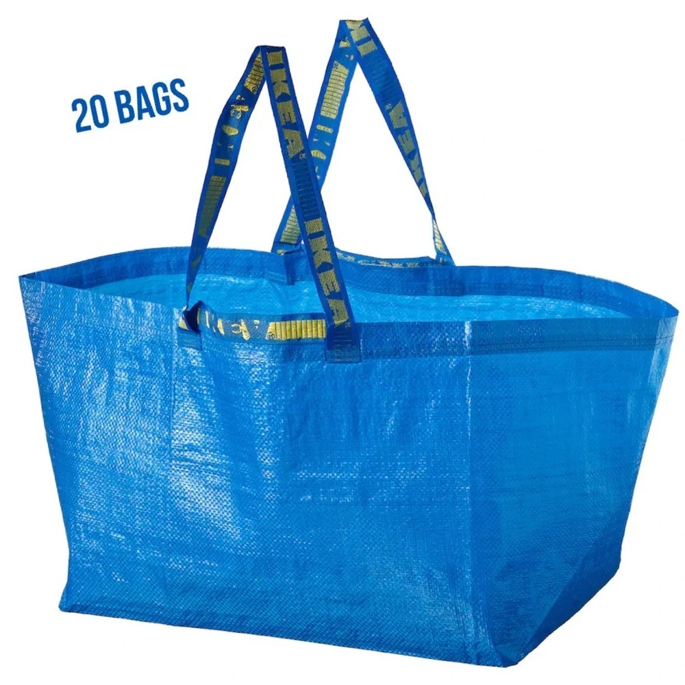 20 IKEA Large Blue Shopping Bags